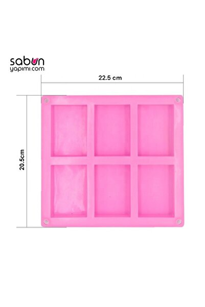 Home Silikon Sabun Kalıbı 1 Adet ( Dikdörtgen 6'lı Kalıp )