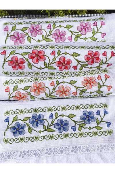 Peacock Вишиті канвасом преміум-подарункові та весільні рушники