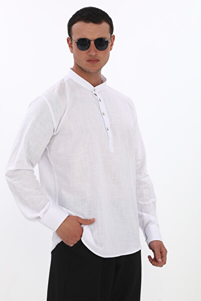 Suffa Cămașă cu guler judecător Model 3 nasturi - 100% bumbac