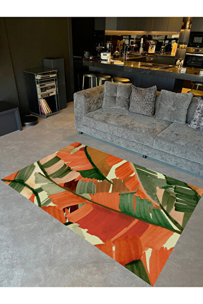 Rugs Modern Halı Colecția Kubilay Figurine cu plante abstracte multicolore, b...