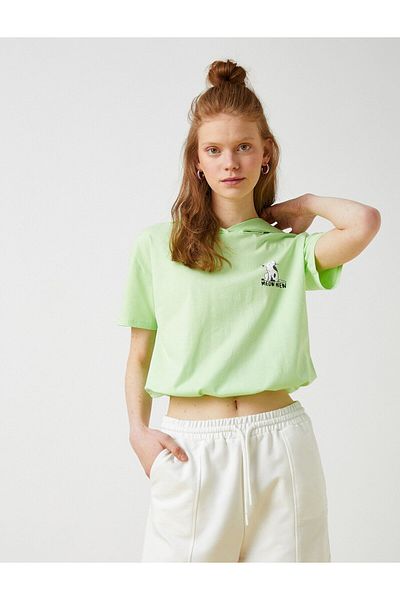 Koton Γυναικείο T-Shirt Πράσινο/Mnt