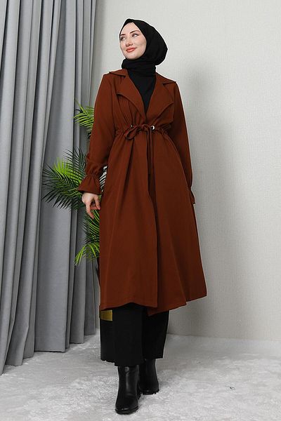giz astore Кафява еластична шапка с маншет