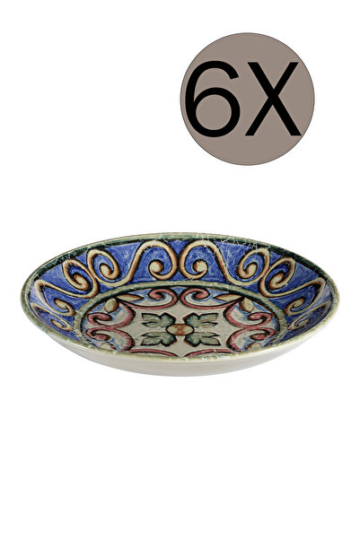 İD FİNE ID FINE Porselen Amalfi Valle Çukur Tabak 20 cm 550 cc 6'lı Takım 20203-121120