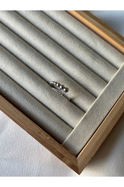 ringbox Silver Color Heeled Stone Ring