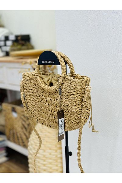 Matthew Cox Hsr1159 Straw Both Hand and Crossbody Bag