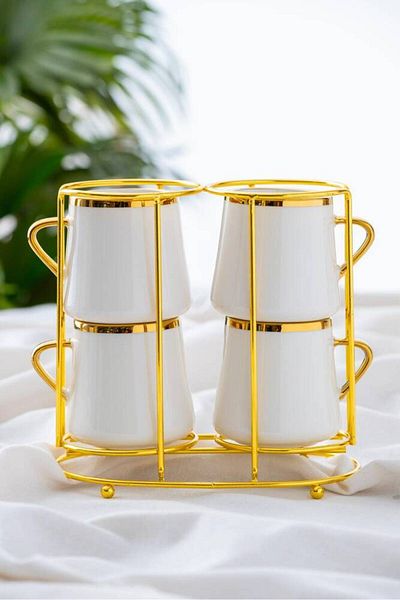 ACAR Victoria 4 Person Porcelain Mug with Stand