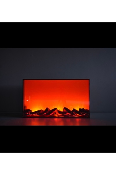 Home Elektrikli Dekoratif Şömine - Farklı Renk Modları, Uzaktan Kumandalı Sis...