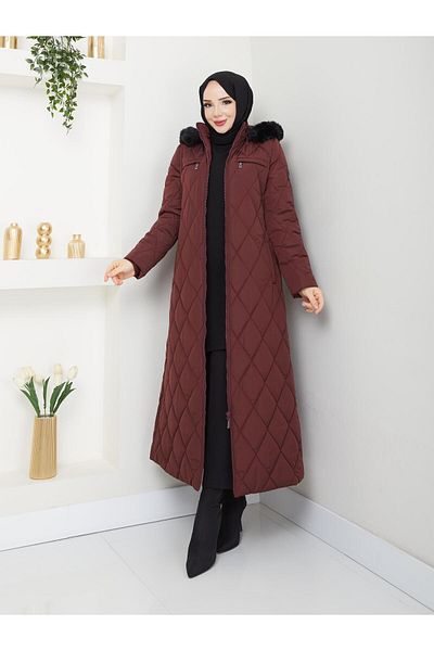 Doque Winter Inflatable Quilted Fiber Padded Women's Coat 67072