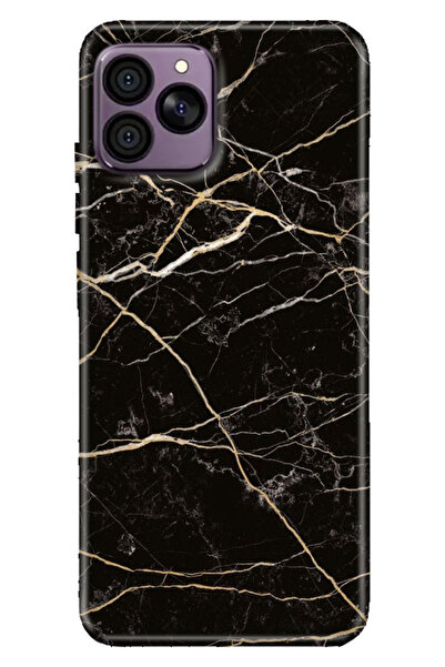 HİKİNG A41 Uyumlu Kılıf Desenli TPU Cover Silikon Tokyo Mermer