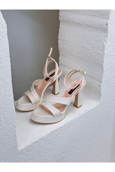 NUR KARACA 24Y904 - Pantofi de damă cu toc cu platformă de 11 cm