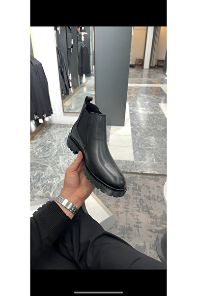 BT BABA TERZİ Erkek siyah yüksek taban Kışlık Bot
