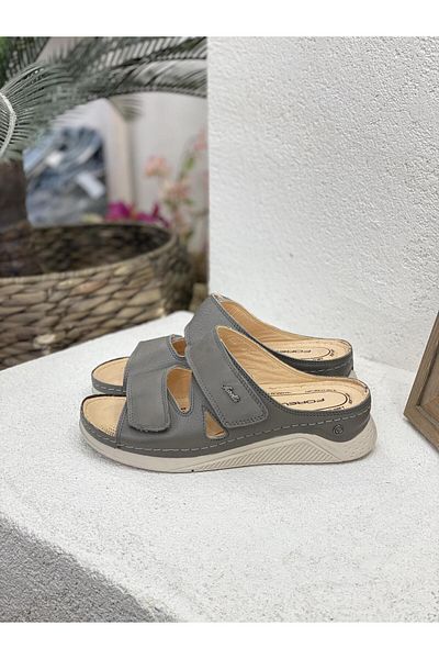 Forelli LINDA GENUINE LEATHER ORTHOPEDIC WOMEN SLIPPERS
