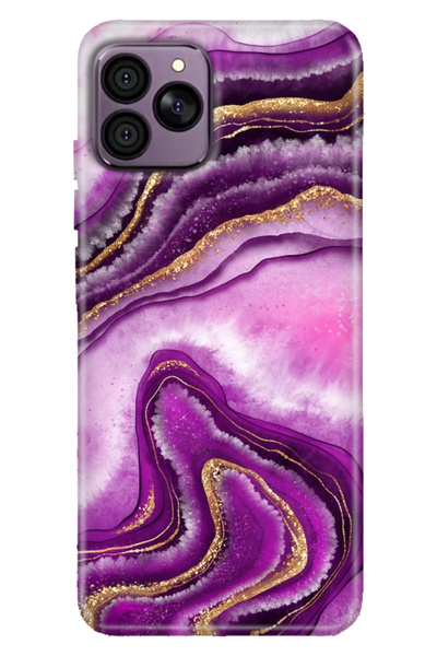 HİKİNG A41 Uyumlu Kılıf Case Hiking A41 Kapak Desenli TPU Cover Silikon Pembe...