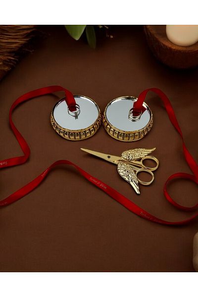 CyzHome Neve Mirrored Risen and Promise Scissors Set