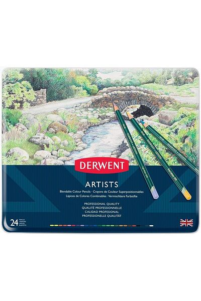 Derwent 24 Colors Kuruboya Set - Artists