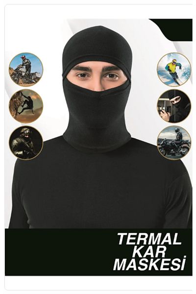 Lisinya Thermal Black Snow Mask Functional Winter Warm Mask