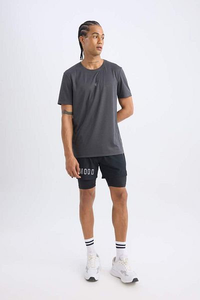 DeFacto Νέα σεζόν DeFactoFit Slim Fit Αθλητικό κολάν με τσέπη τηλεφώνου με φερμουάρ