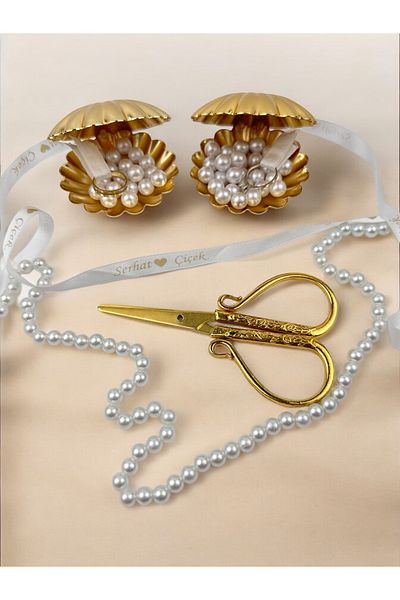 CyzHome Brina Oyster Ring and Promise Scissors Set