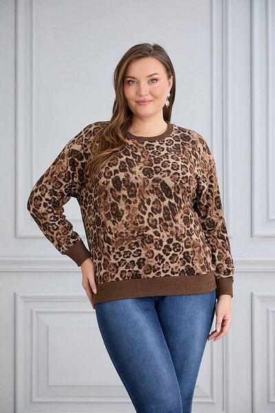 TUSSE Women's Soft Plus Size Cashmere Blouse Sweat