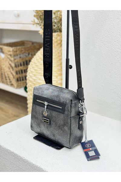 Silver Polo Geantă de damă Polo argintie 1038