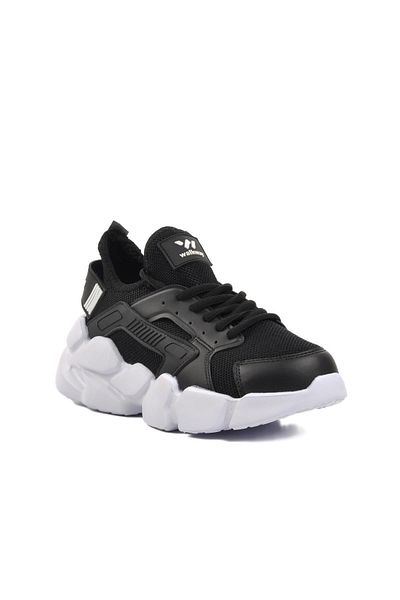 WALKWAY Αθλητικά παπούτσια Hura Black-White Mesh ελαφριά Unisex