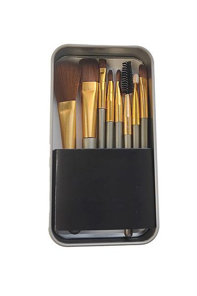 Chavin 8 Pieces Tin Boxed - Makeup Brush Set, Foundation Eyeshadow Eyeliner Brush Cin827Khv