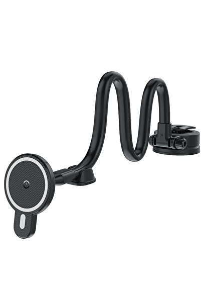 Asfal Kablosuz Şarj Özellikli Magsafe Uyumlu Uzun Kollu Araç İçi Telefon Tutu...
