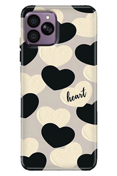 HİKİNG A41 Uyumlu Kılıf Desenli TPU Cover Silikon Heart