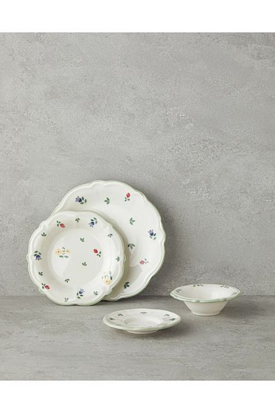 English Home Ezzahra Porcelain Breakfast Set for 2 People Green-Yellow-Pink-Blue
