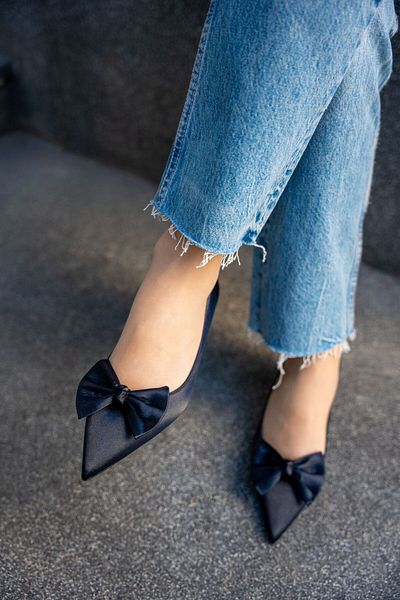 LAMİNTA Marcia Bow Detailed Women's Heeled Shoes