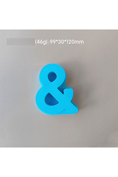 Generic قالب سيليكون من الراتينج والصابون متوسط الحجم على شكل حرف &