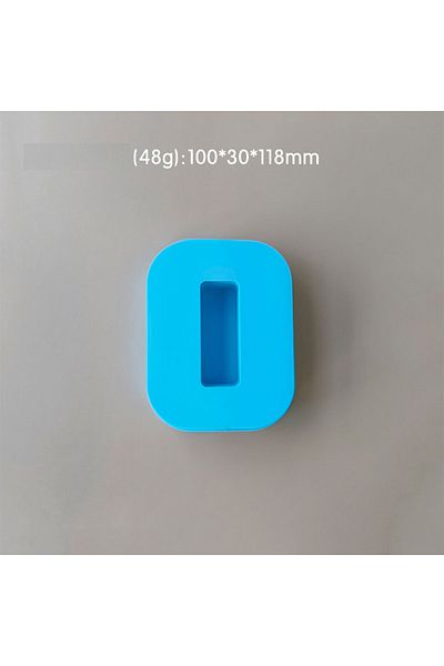 Generic قالب سيليكون راتنج وصابون حرف O متوسط الحجم