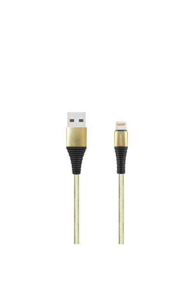 Levore Cable iPhone USB 1m Nylon Braided - Gold