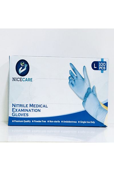 NİCECARE Nice Care Nitrile Gloves P/Free Large
