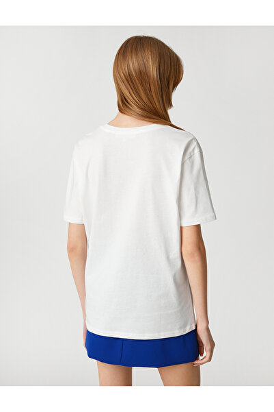 Koton Bawełniana koszulka z krótkim rękawem i okrągłym dekoltem dla absolwentów Harvardu