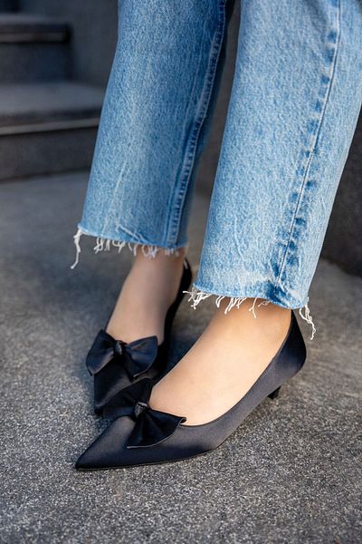 LAMİNTA Marcia Bow Detailed Women's Heeled Shoes