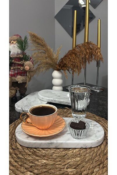 CİHAN MARBLE Mermer kahve sunumluğu