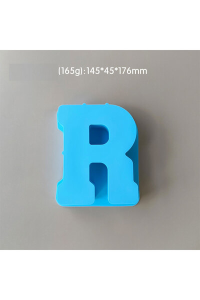 Generic Resin and soap silicone mold big letter R