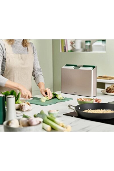 Joseph Joseph Folio Large Cutting Board and Set Edi̇ti̇ons (Sage) - 60197