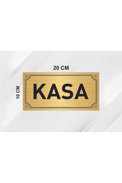 sıradışıhediyem 10cm X 20 cm Gold Metal Sheet with Safe Writing