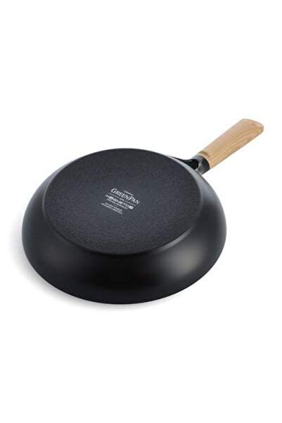 Greenpan Eco Smartshape 28cm Grill Pan Round with Oak Handle Appearance