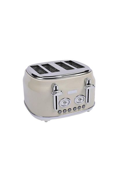 Berghoff محمصة خبز بأربعة شرائح بلون كريمي من جيم ريترو - 7950052