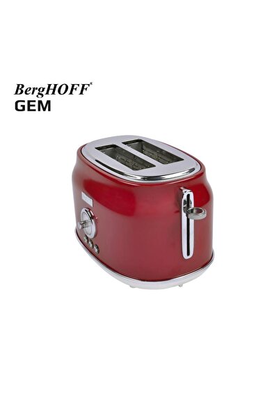 Berghoff Gem Retro Red Two Slice Toaster