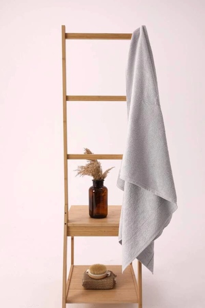 NİVEMESHOME Nurpak Сірий бамбуковий рушник для ванної кімнати