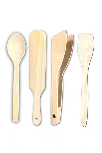 Royaleks Practical Use Wooden Kitchen Set 4 pieces