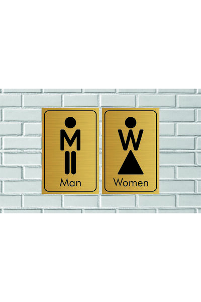 sıradışıhediyem Man / Women Written Gold Metal Sheet
