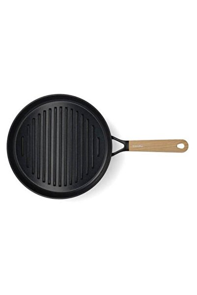 Greenpan Eco Smartshape 28cm Grill Pan Round with Oak Handle Appearance