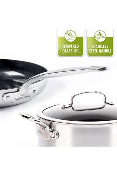 Greenpan Green Pan Barcelona Evershine 3Ply 20cm Deep Pot - Cc001519-001