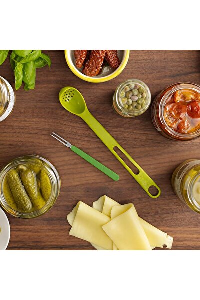 Joseph Joseph 2 قطعة 10105 2 قطعة ملعقة جرة وشوكة تقديم صغيرة مجموعة شوكة سكي...