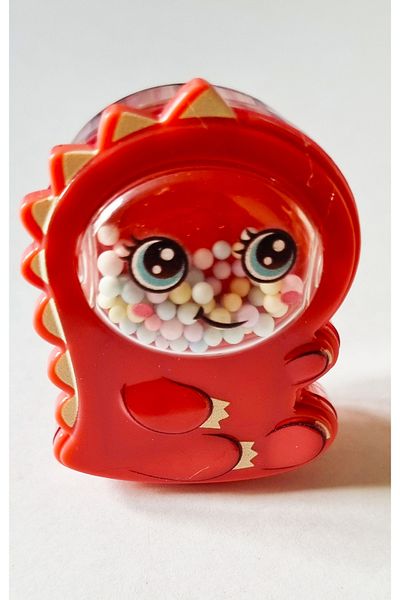 Modellino Large Dinosaur Pattern - 2-Input Micro Pencil Sharpener with Colorful Beads Garbage Tank Mk-4045
